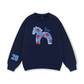 26 - Blue Horse Sweater