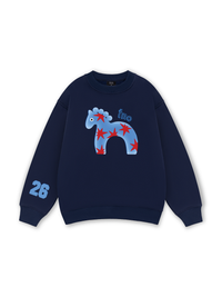 26 - Blue Horse Sweater