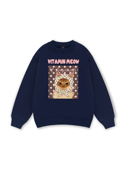 Pink Dotty Vitamin Meow Sweater