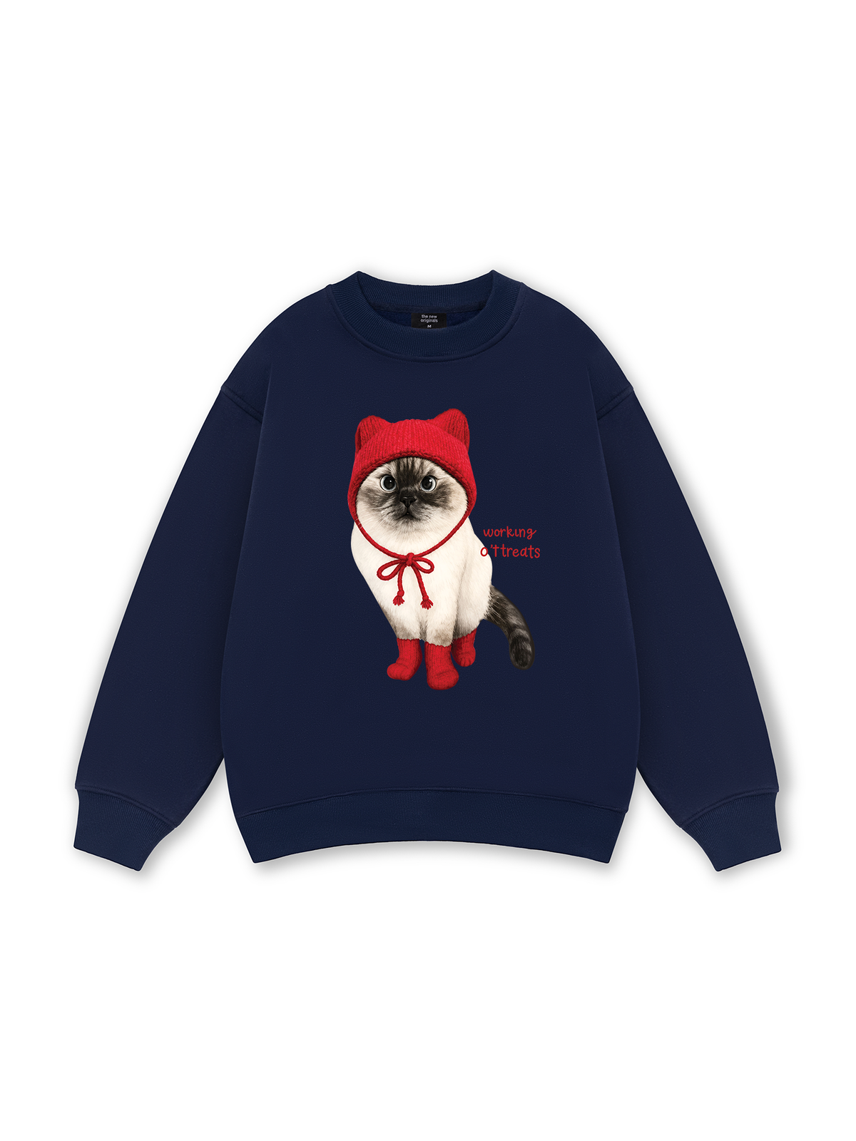 Working O'ttreats Red Meow Sweater