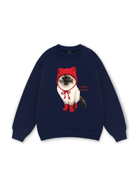 Working O'ttreats Red Meow Sweater