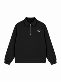 Áo Sweater Polo Nỉ Hai Da Basic Bear