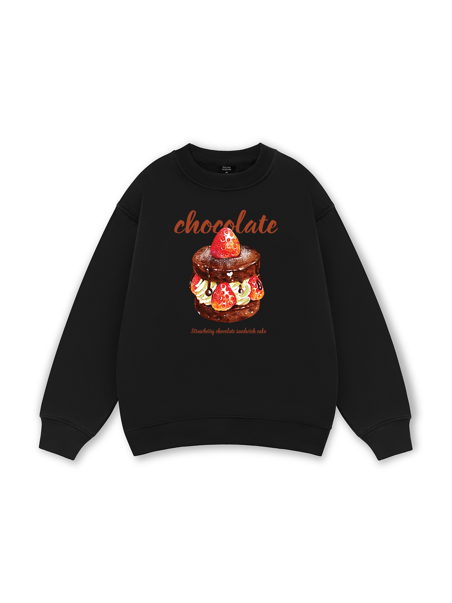 Sweet Pastry Strawberry Chocolate Sweater