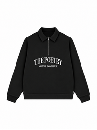 Áo Sweater Polo Nỉ Hai Da The Poetry
