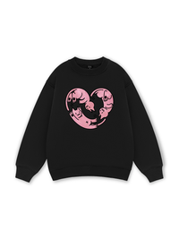 Meow Meow Heart Sweater