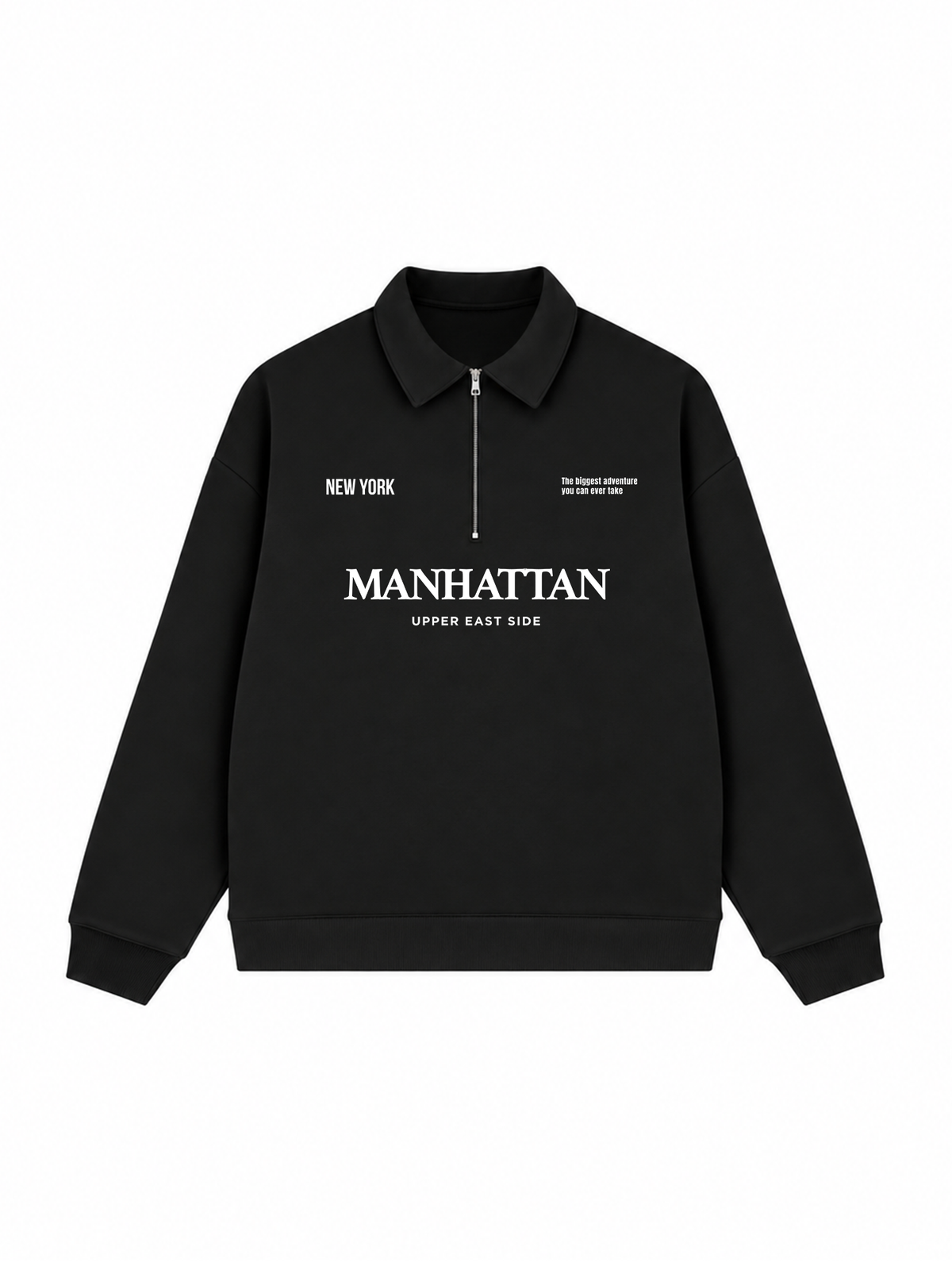 Áo Sweater Polo Nỉ Hai Da Manhattan