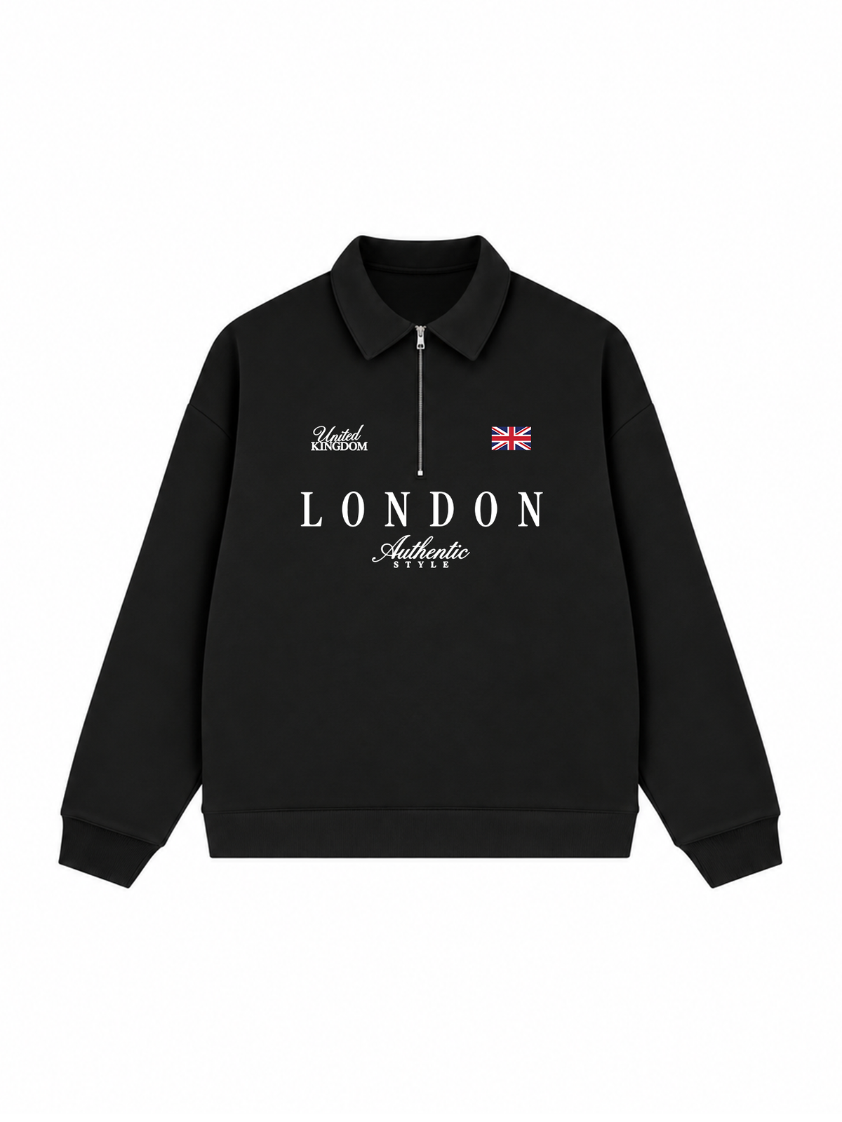 Áo Sweater Polo Nỉ Hai Da United Kingdom