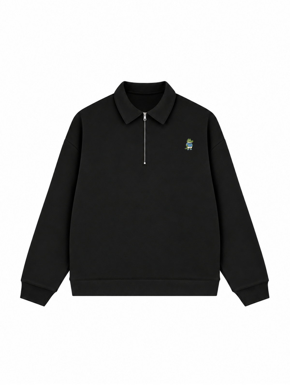 Áo Sweater Polo Nỉ Hai Da Sporty Croc