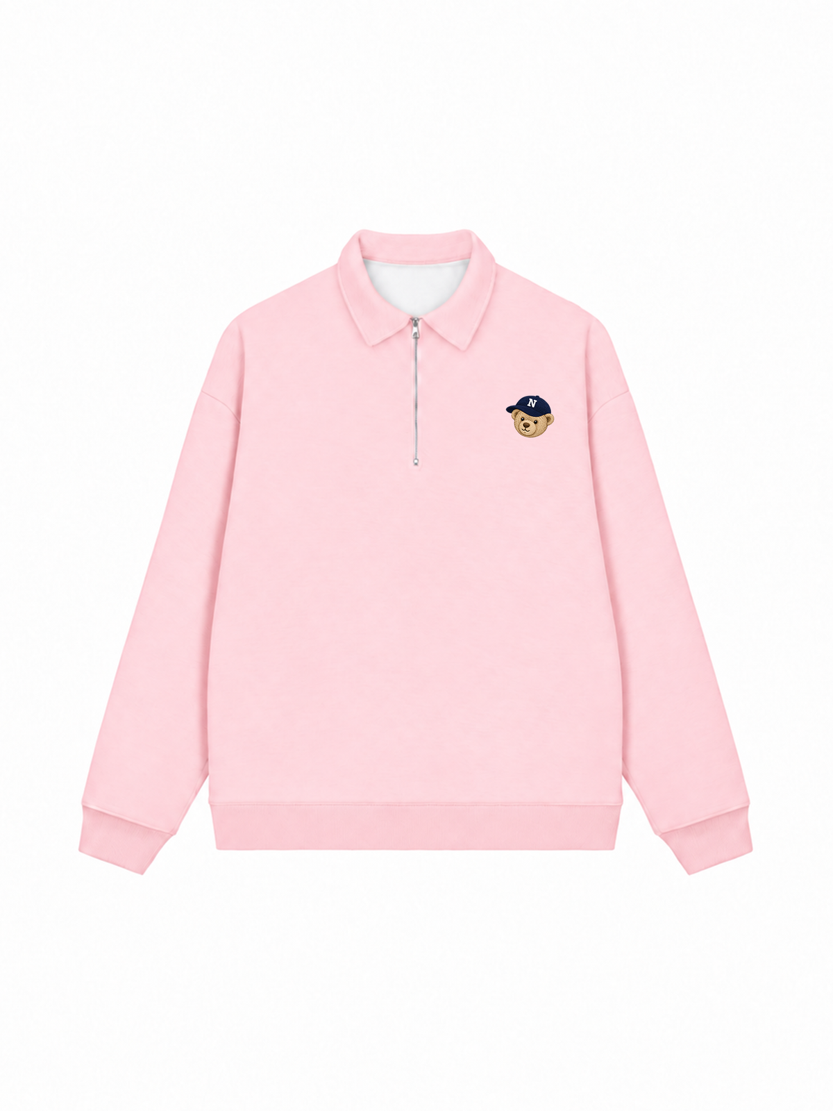 Áo Sweater Polo Nỉ Hai Da Basic Bear