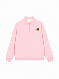 Áo Sweater Polo Nỉ Hai Da Basic Bear