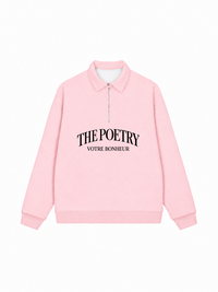 Áo Sweater Polo Nỉ Hai Da The Poetry