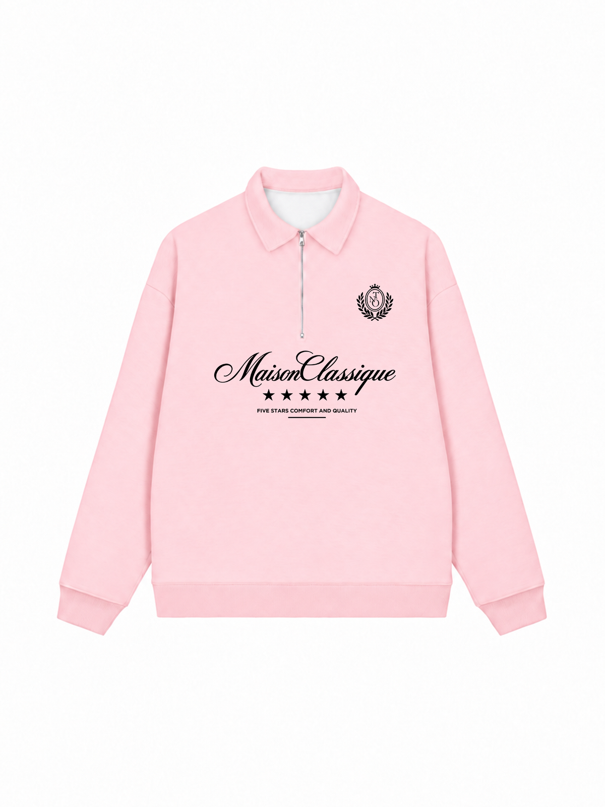 Áo Sweater Polo Nỉ Hai Da MaisonClassique