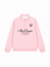 Áo Sweater Polo Nỉ Hai Da MaisonClassique