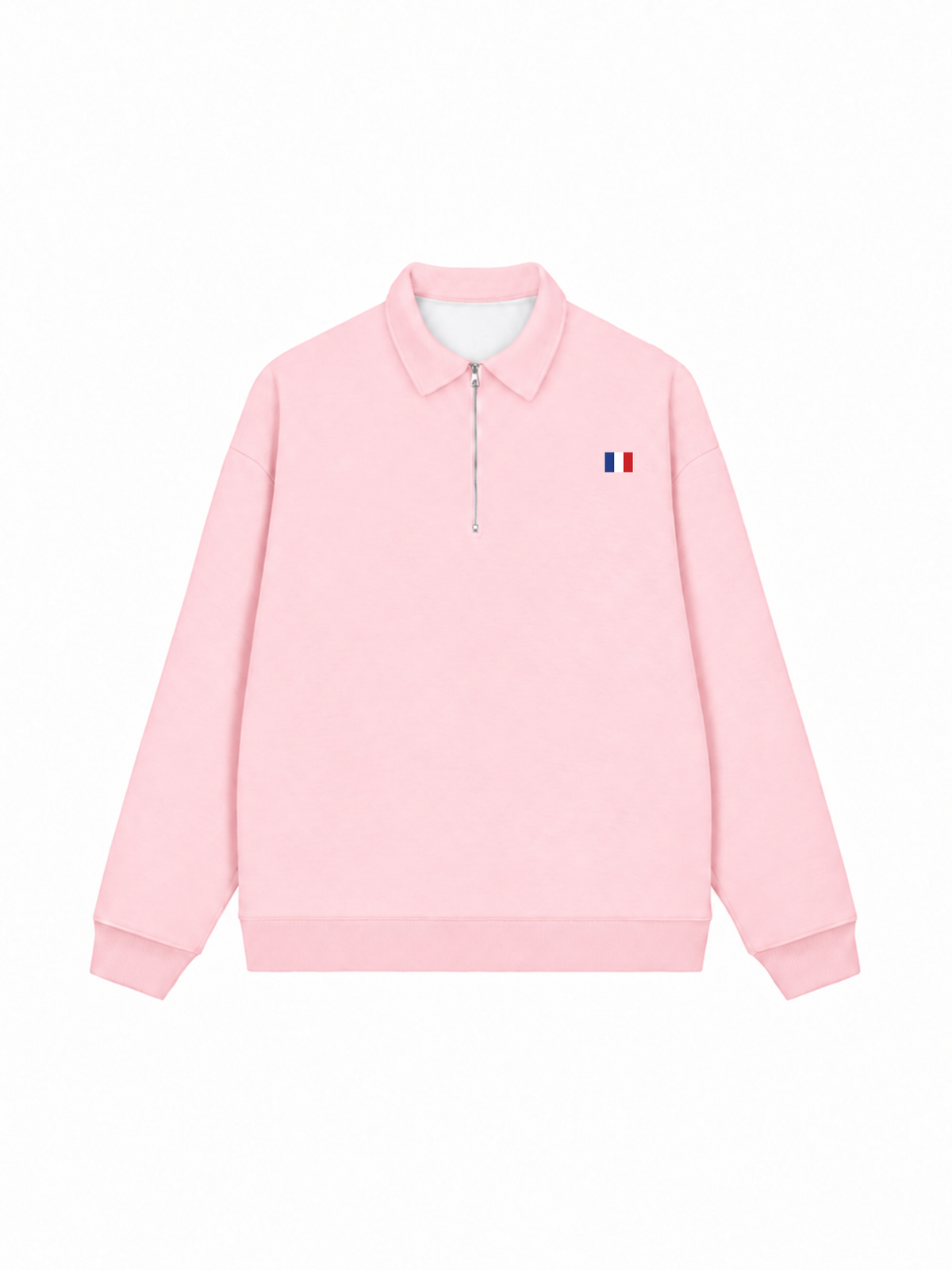 Áo Sweater Polo Nỉ Hai Da Paris Flag