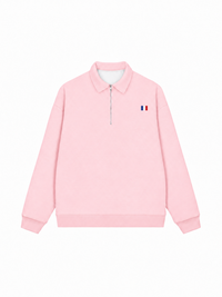 Áo Sweater Polo Nỉ Hai Da Paris Flag