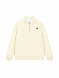Áo Sweater Polo Nỉ Hai Da Red Horse