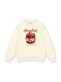 Sweet Pastry Strawberry Chocolate Sweater