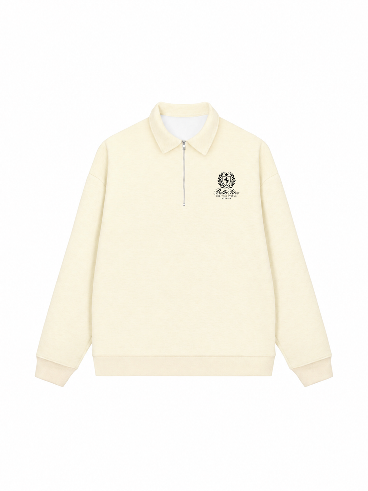 Áo Sweater Polo Nỉ Hai Da Belle Rive