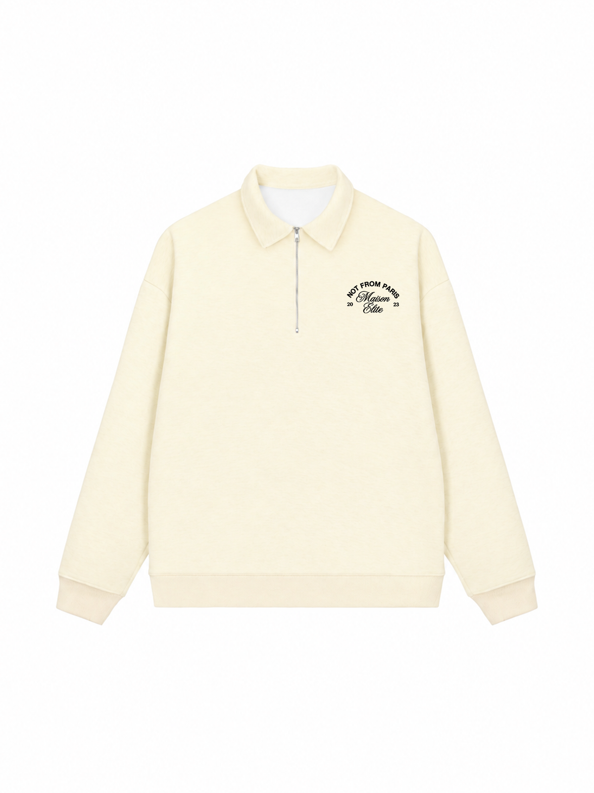 Áo Sweater Polo Nỉ Hai Da Not From Paris