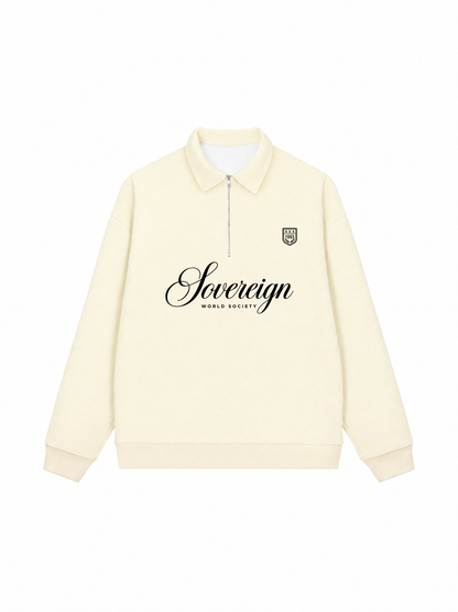 Áo Sweater Polo Nỉ Hai Da Sovereign