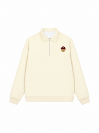 Áo Sweater Polo Nỉ Hai Da Basic Bear Red Hat
