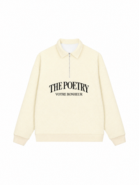 Áo Sweater Polo Nỉ Hai Da The Poetry