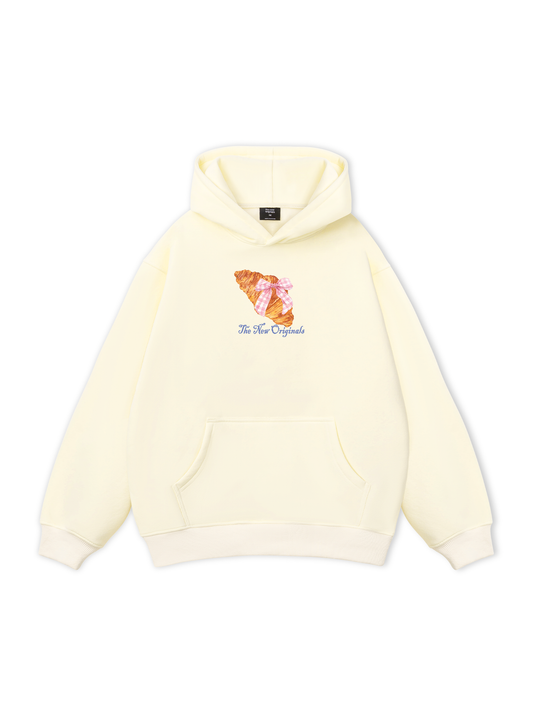 Áo Hoodie Nỉ Bông Go Get A Croissant sau
