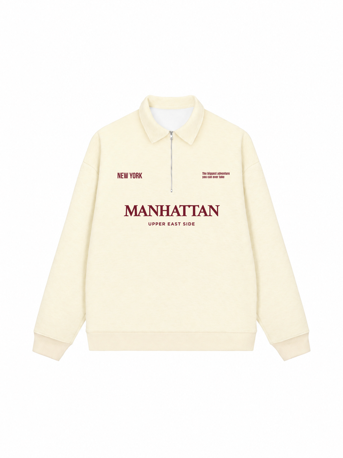 Áo Sweater Polo Nỉ Hai Da Manhattan