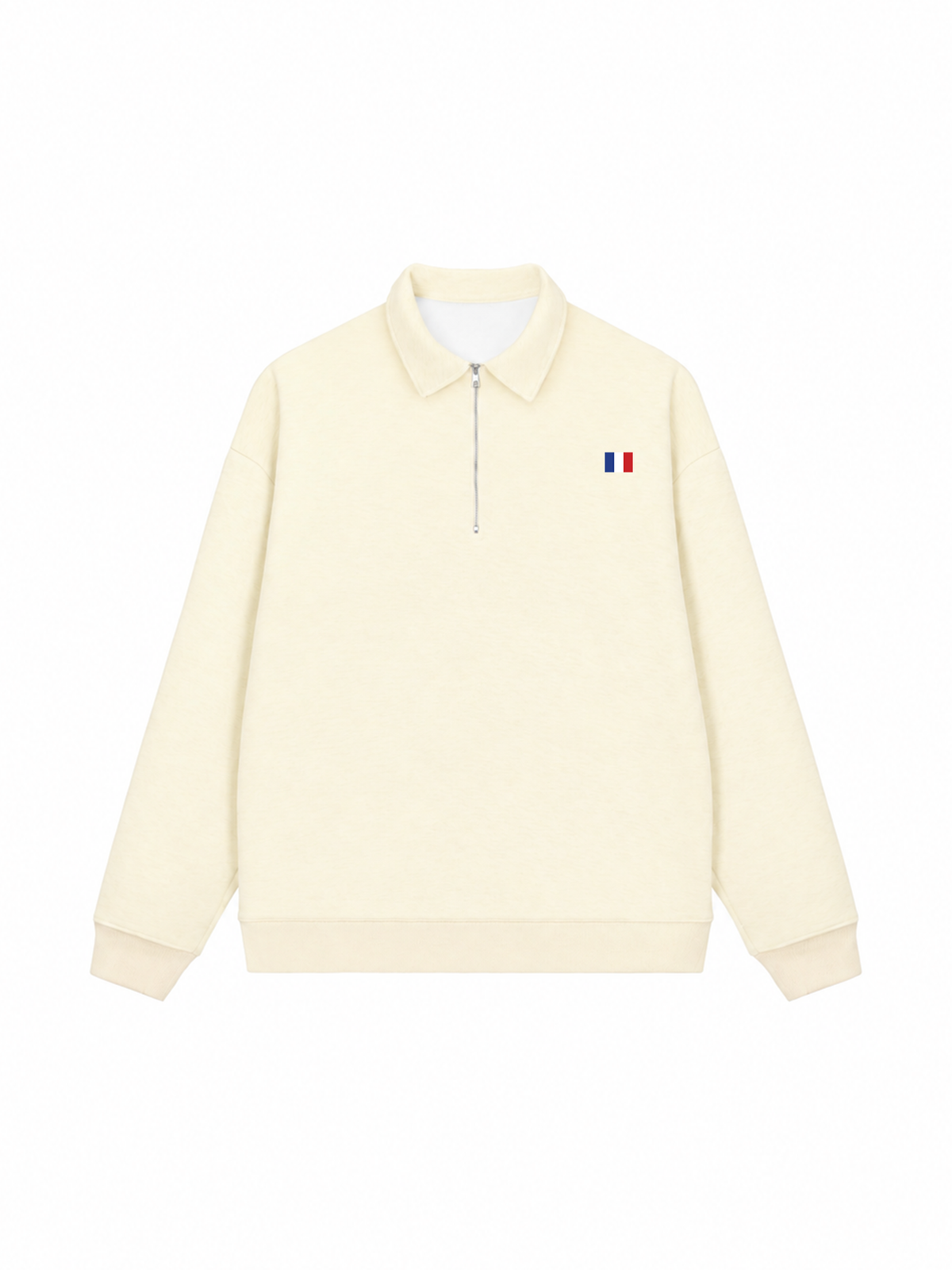 Áo Sweater Polo Nỉ Hai Da Paris Flag