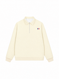 Áo Sweater Polo Nỉ Hai Da Paris Flag