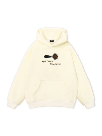 Người Tích Cực Uống Espresso Hoodie