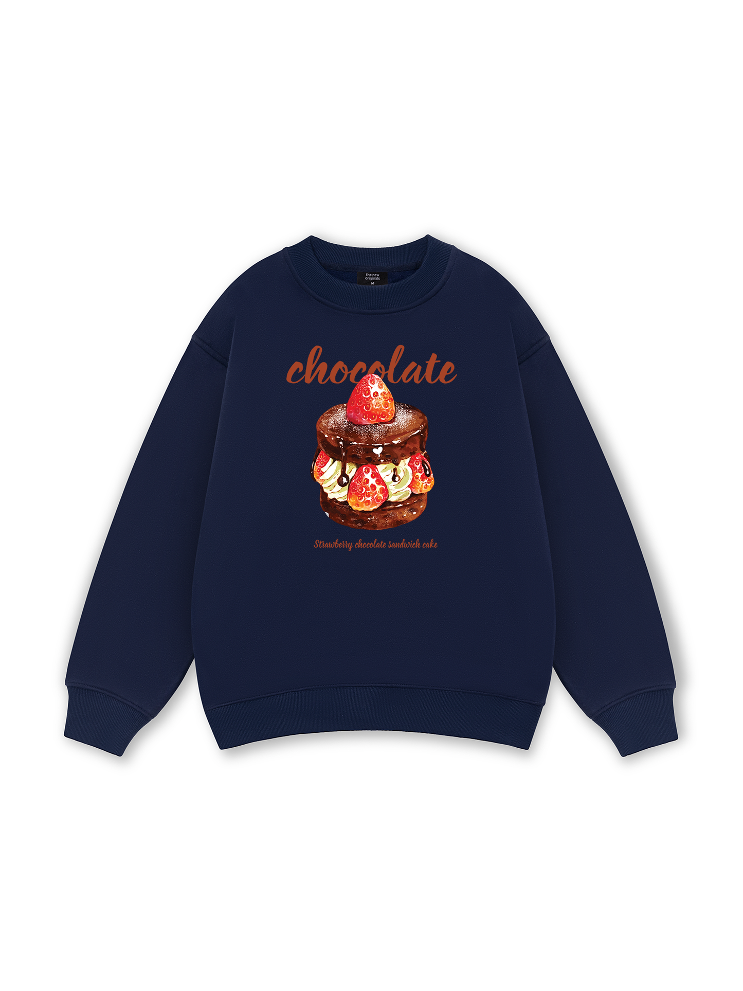 Sweet Pastry Strawberry Chocolate Sweater