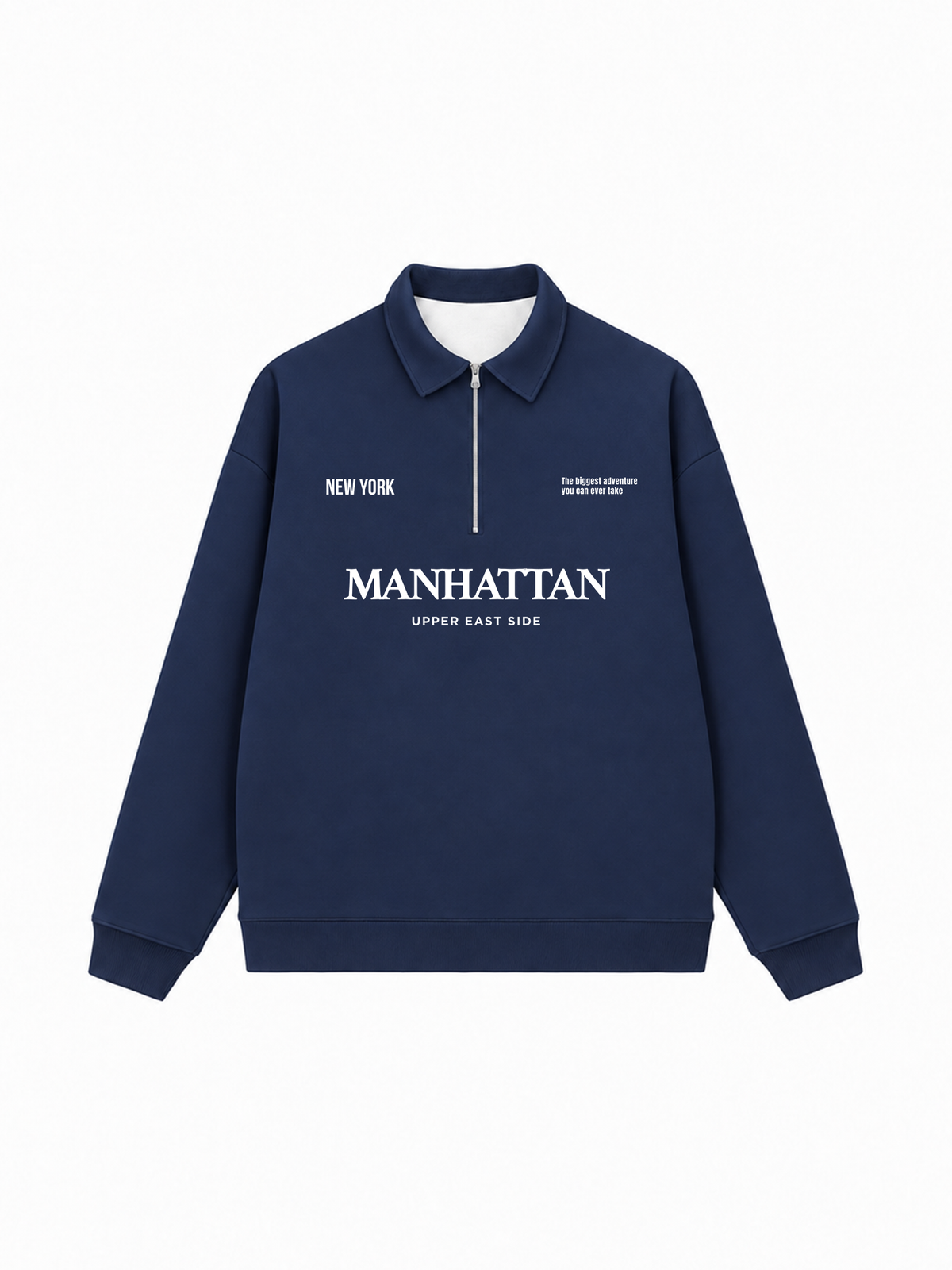 Áo Sweater Polo Nỉ Hai Da Manhattan