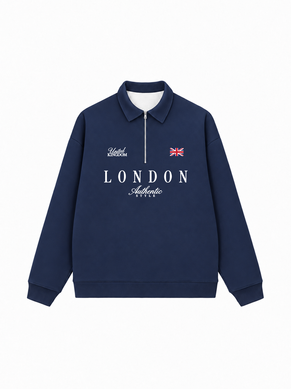 Áo Sweater Polo Nỉ Hai Da United Kingdom