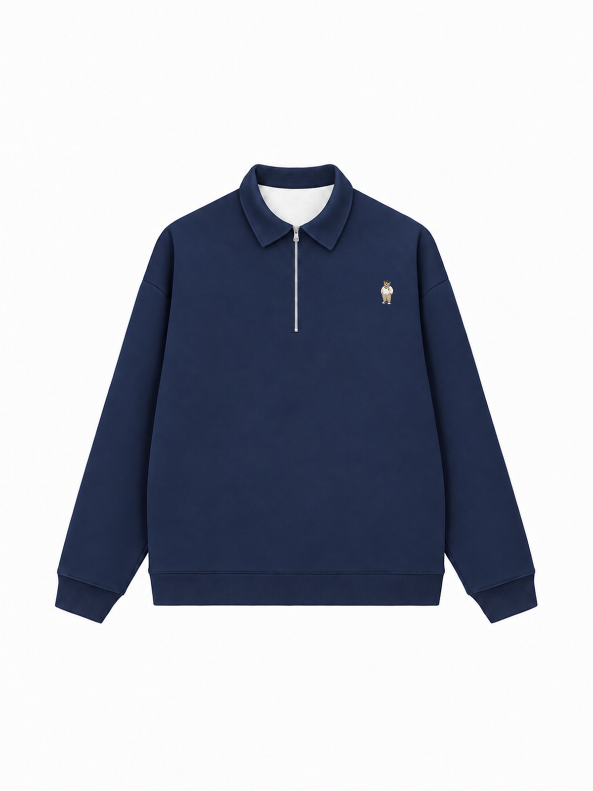 Áo Sweater Polo Nỉ Hai Da Bear