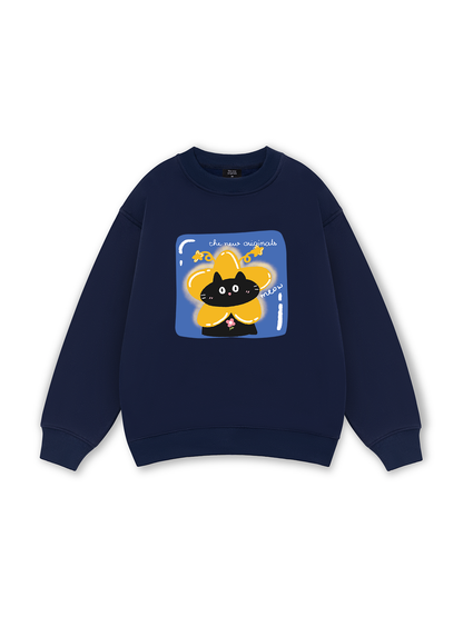 Black Cute Cat Sweater