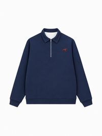 Áo Sweater Polo Nỉ Hai Da Red Horse