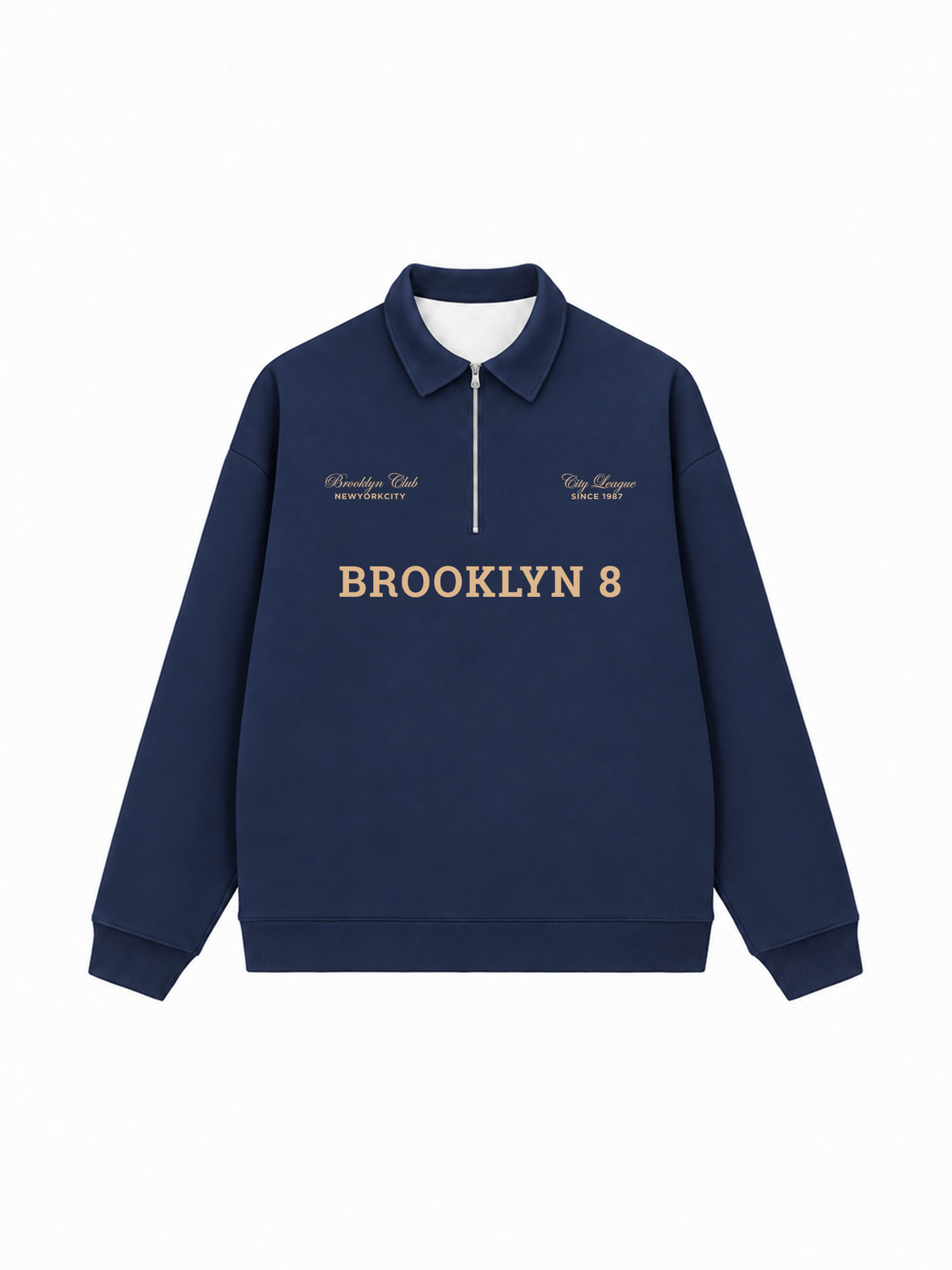 Áo Sweater Polo Nỉ Hai Da Brooklyn 8
