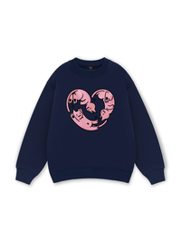 Meow Meow Heart Sweater