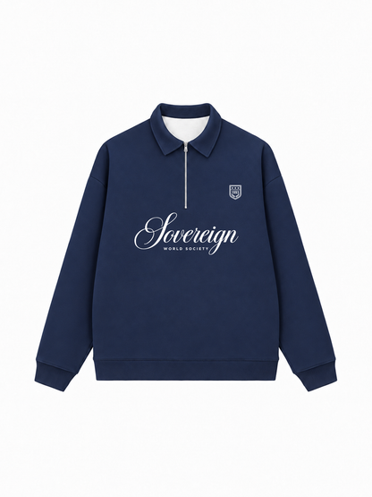 Áo Sweater Polo Nỉ Hai Da Sovereign