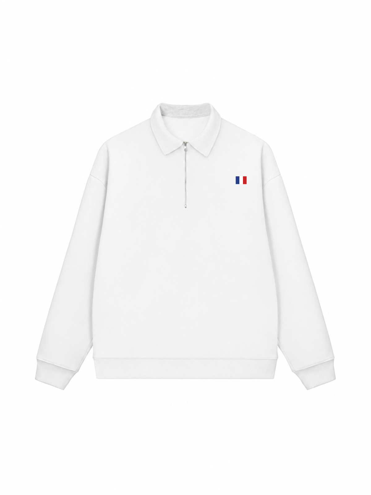 Áo Sweater Polo Nỉ Hai Da Paris Flag