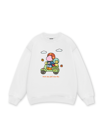 Thích Dạo Phố Mùa Thu Sweater