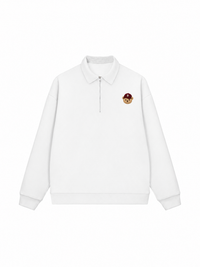 Áo Sweater Polo Nỉ Hai Da Basic Bear Red Hat