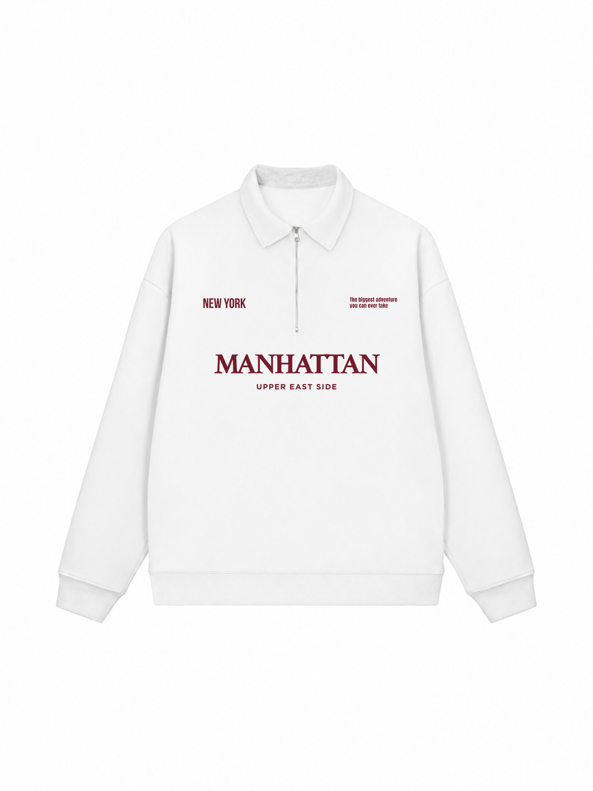 Áo Sweater Polo Nỉ Hai Da Manhattan