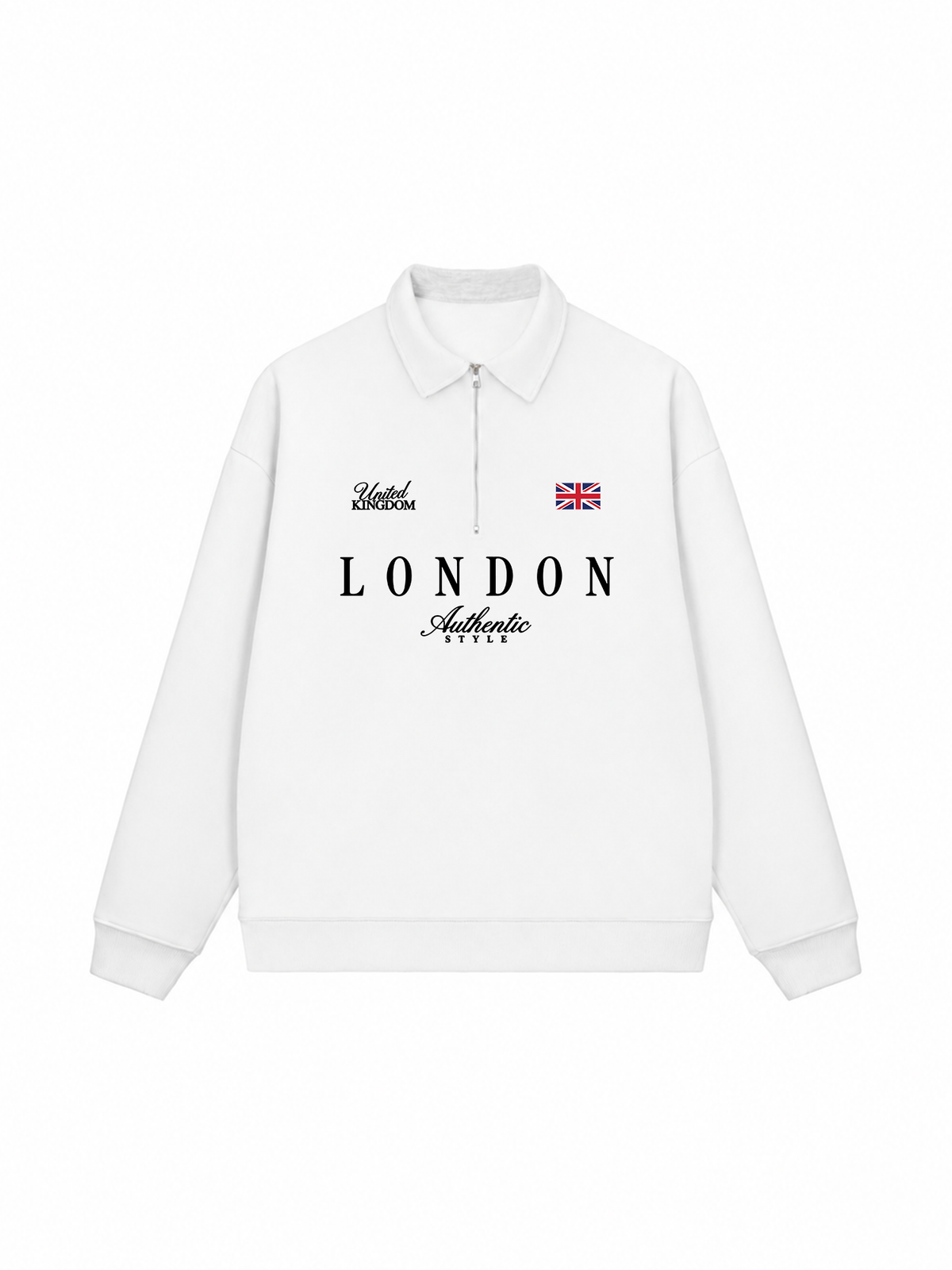 Áo Sweater Polo Nỉ Hai Da United Kingdom