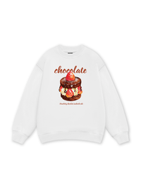 Sweet Pastry Strawberry Chocolate Sweater