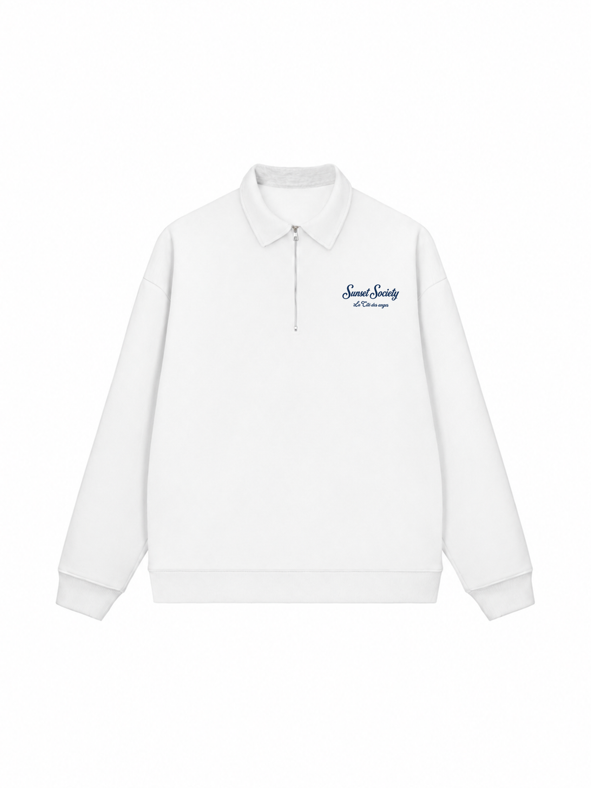 Áo Sweater Polo Nỉ Hai Da Sunset Society