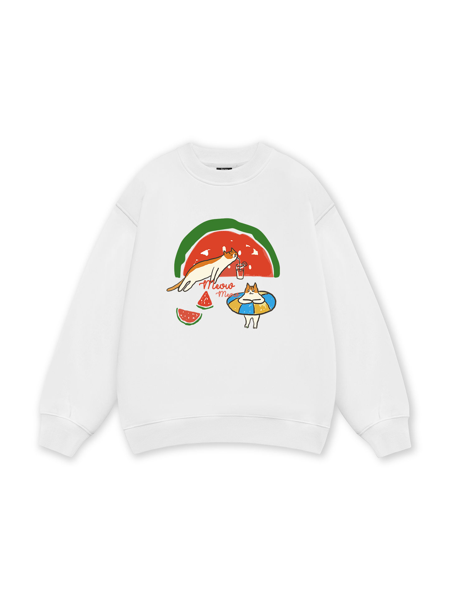 Meow Meow Watermelon Sweater