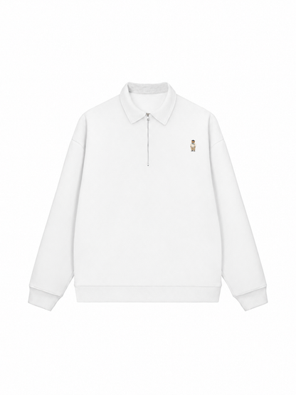 Áo Sweater Polo Nỉ Hai Da Bear