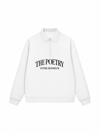 Áo Sweater Polo Nỉ Hai Da The Poetry
